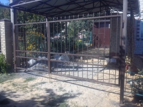 Решетчатые ворота распашные - пример 12 фото в Ейске